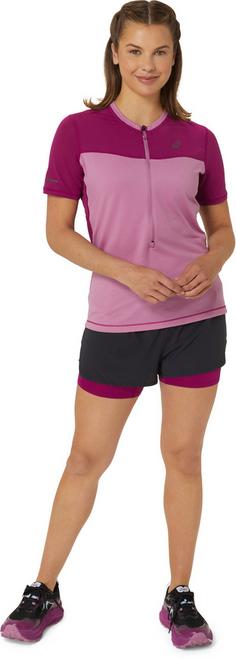 Rückansicht von ASICS FUJITRAIL Funktionsshirt Damen soft berry-blackberry