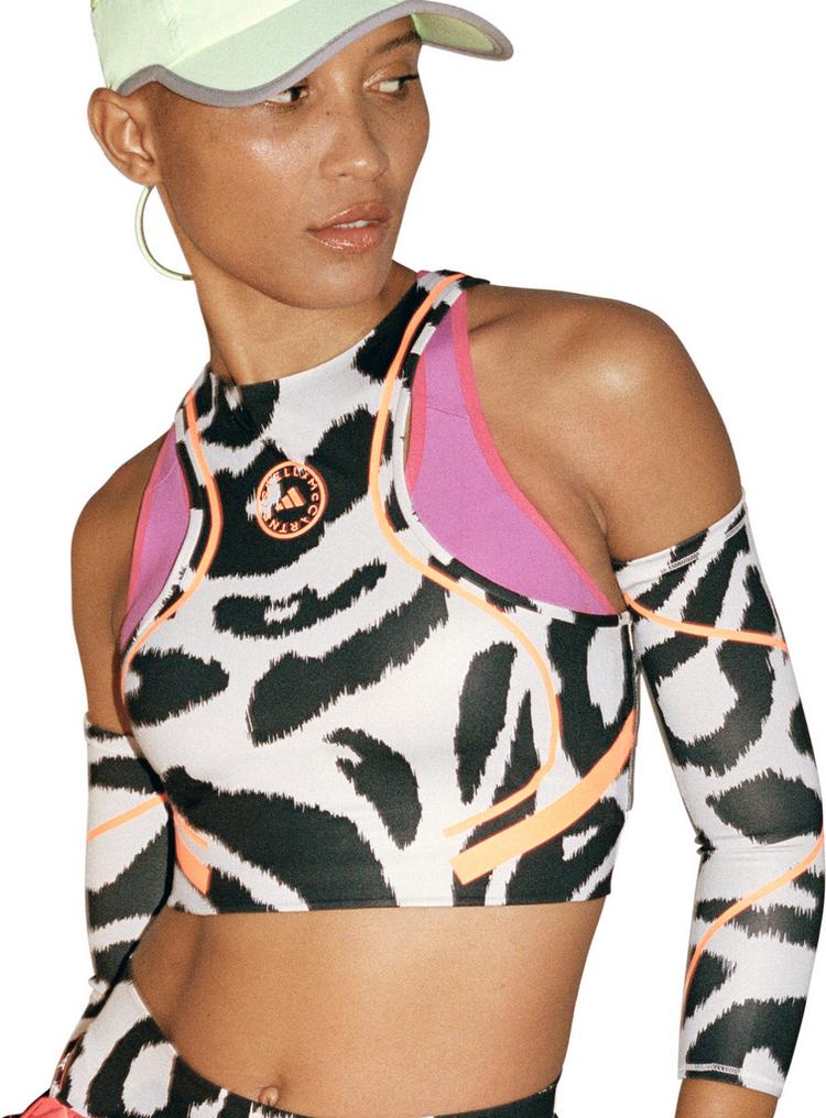 adidas adidas STELLA MCCARTNEY Croptop Damen - chalk pearl-black - 3 | SportScheck