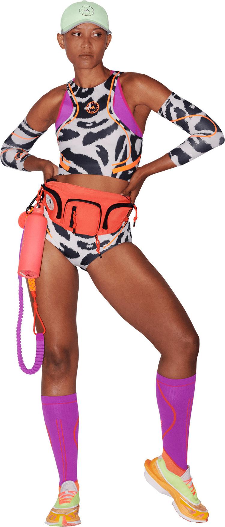 adidas adidas STELLA MCCARTNEY Croptop Damen - chalk pearl-black - 4 | SportScheck