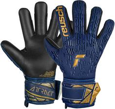 Reusch ATTRAKT FREEGEL SILVER JUNIOR Torwarthandschuhe Kinder premium blue-gold-black