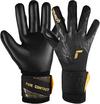 Reusch PURE CONTACT INFINITY JUNIOR Torwarthandschuhe Kinder - black-gold-black