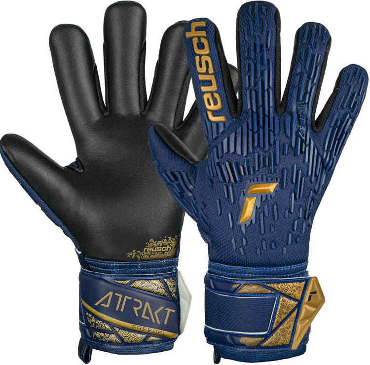 Reusch Reusch ATTRAKT FREEGEL SILVER Torwarthandschuhe - premium blue-gold-black - 0 | SportScheck