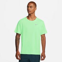 Rückansicht von Nike Miler Funktionsshirt Herren vapor green-reflective silv