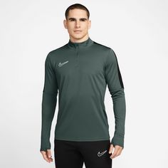 Rückansicht von Nike Academy Funktionsshirt Herren vintage green-black-white