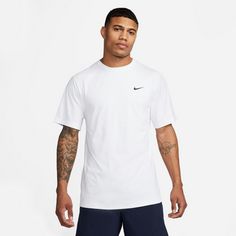 Rückansicht von Nike Hyverse Dri-FIT UV Funktionsshirt Herren white-black