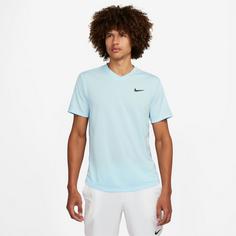 Rückansicht von Nike Court Victory Tennisshirt Herren glacier blue-lt armory blue-black