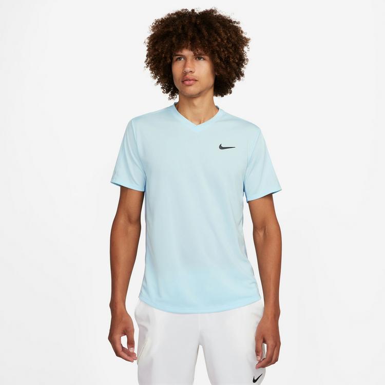 Nike Nike Court Victory Tennisshirt Herren - glacier blue-lt armory blue-black - 0 | SportScheck