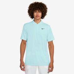 Rückansicht von Nike Court Tennis Polo Herren glacier blue-black