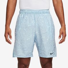 Rückansicht von Nike Court Victory Tennisshorts Herren glacier blue-glacier blue-black