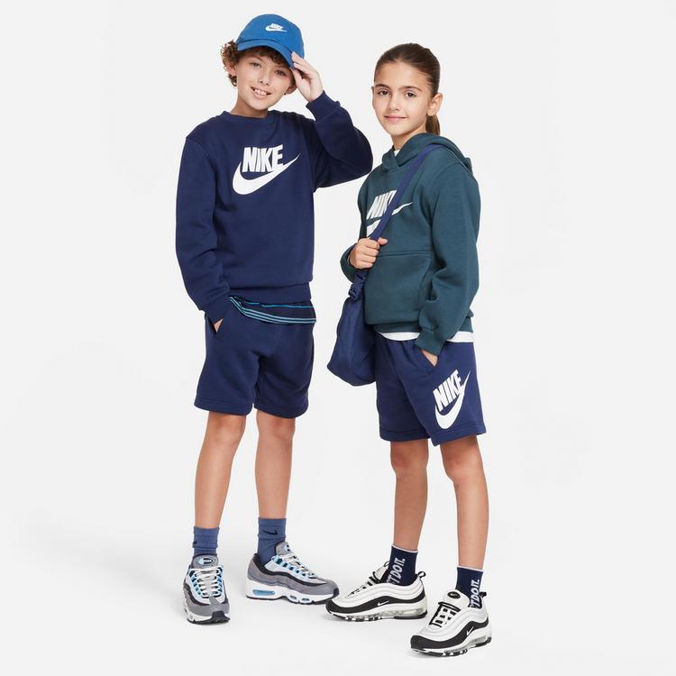 Nike Nike Club Fleece Shorts Jungen - midnight navy-white - 4 | SportScheck