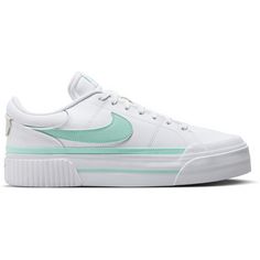 Nike Court Legacy Lift Sneaker Damen white-mint foam-barely green
