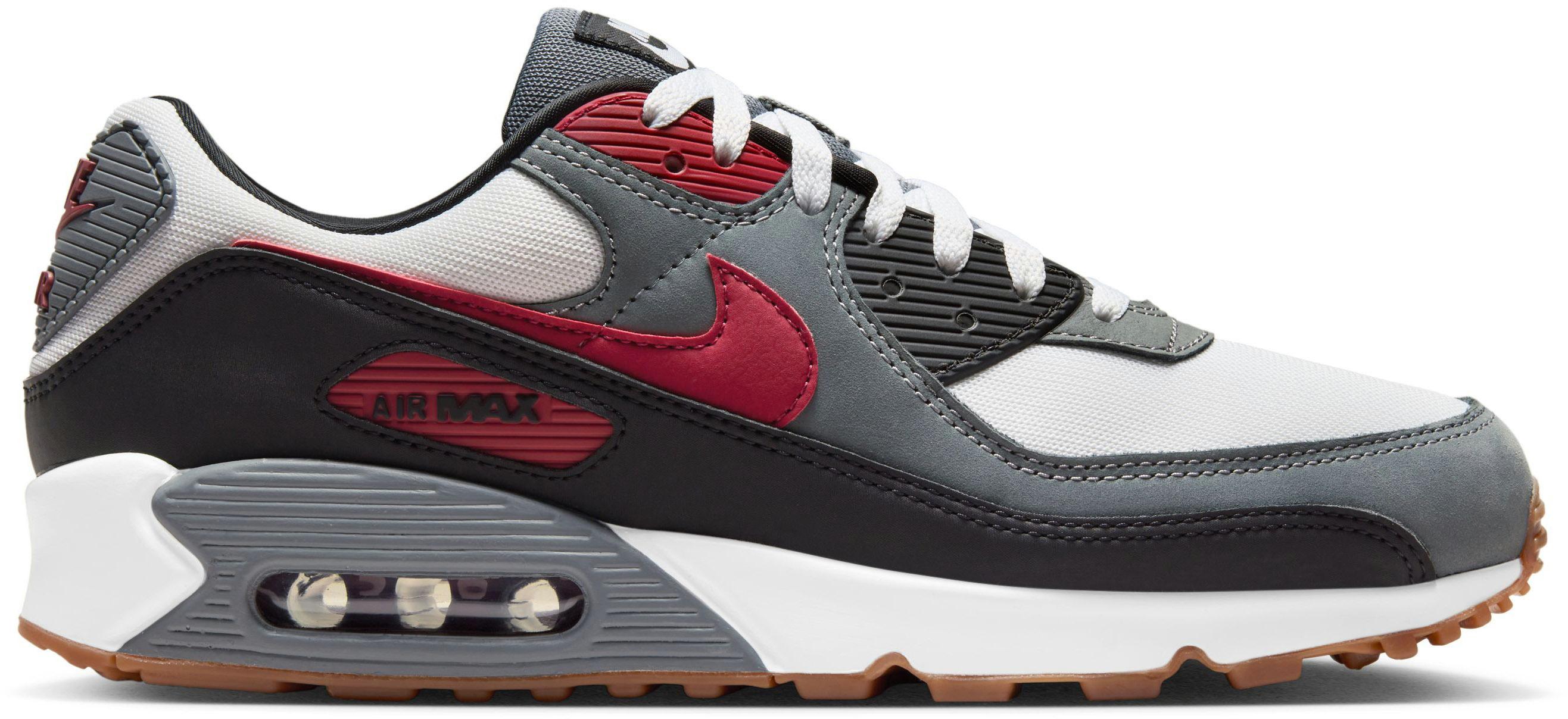 Nike Air Max 90 Sneaker Herren white team red cool grey black im Online Shop von SportScheck kaufen