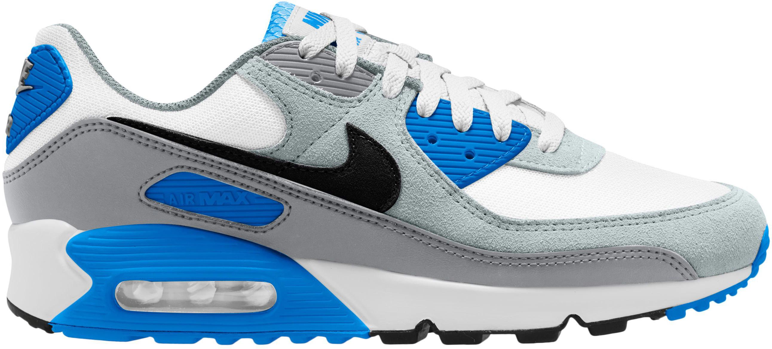 Nike air max 90 premium blue white black hotsell