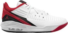 Nike Jordan Max Aura 5 Basketballschuhe Herren white-gym red-black