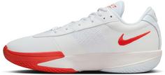 Rückansicht von Nike AIR ZOOM G.T. CUT ACADEMY Basketballschuhe Herren summit white-metallic silver-picante red