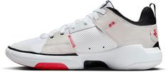 Rückansicht von Nike JORDAN ONE TAKE 5 Basketballschuhe Herren white-university red-black