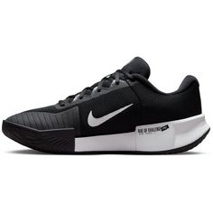 Rückansicht von Nike Zoom GP Challenge Pro Tennisschuhe Herren black-white-black