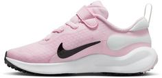 Rückansicht von Nike Revolution 7 Laufschuhe Kinder pink foam -black-summit white-white