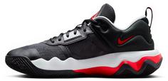 Rückansicht von Nike Giannis Immortality 3 Basketballschuhe Herren black-university red-pure platinum