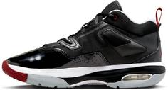 Rückansicht von Nike Jordan Stay Loyal 3 Basketballschuhe Herren black-varsity red-white-wolf grey