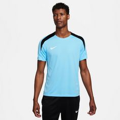Rückansicht von Nike Strike Funktionsshirt Herren aquarius blue-aquarius blue-black-white