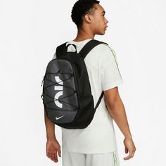 Rückansicht von Nike Rucksack Daypack black-iron grey-white