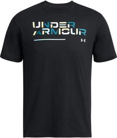 Under Armour Wordmark Funktionsshirt Herren black-white