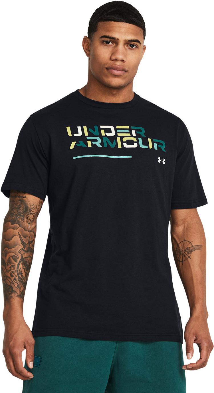 Under Armour Under Armour Wordmark Funktionsshirt Herren - black-white - 0 | SportScheck