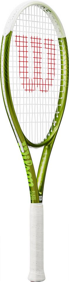 Rückansicht von Wilson BLADE FEEL TEAM 103 Tennisschläger green-white