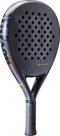 Rückansicht von Wilson CARBON FORCE PRO Padelschläger black-gold