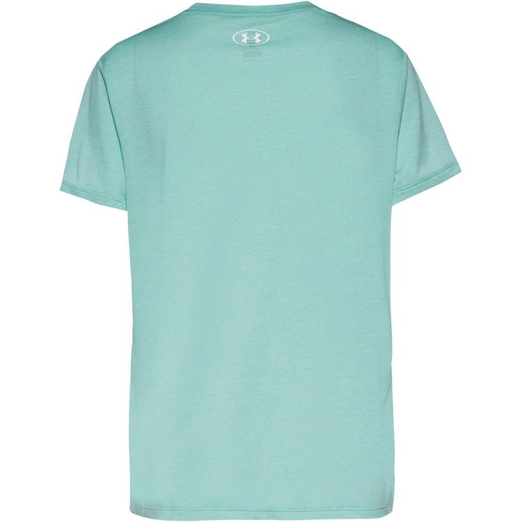 Under Armour Under Armour Tech Bubble Funktionsshirt Damen - radial turquoise-white - 0 | SportScheck