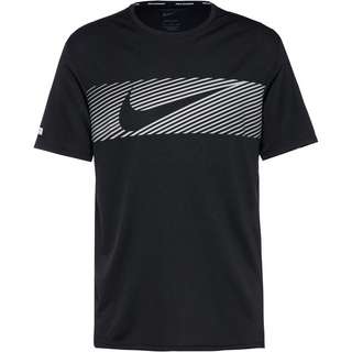 Nike MILER Funktionsshirt Herren black-reflective silv