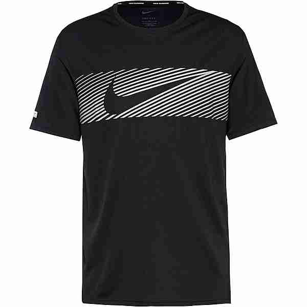 Nike MILER Funktionsshirt Herren black-reflective silv