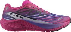 Salomon AERO VOLT 2 Laufschuhe Damen pink glo-beetroot purple-spectrum blue