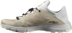 Rückansicht von Salomon AMPHIB BOLD 2 Freizeitschuhe Damen white pepper-glacier gray-transparent yellow