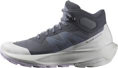 Rückansicht von Salomon GTX ELIXIR ACTIV MID GTX Multifunktionsschuhe Damen india ink-glacier gray-orchid petal