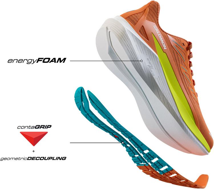 Salomon Salomon AERO BLAZE 2 Laufschuhe Herren - dragon fire-sulphur spring-white - 4 | SportScheck