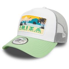 New Era Summer Ibiza Trucker Cap white-lt.green-grey