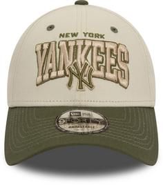 Rückansicht von New Era MLB White Crown 9Forty New York Yankees Cap white-green