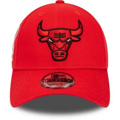 Rückansicht von New Era NBA Sidepatch 9forty Bulls Cap red
