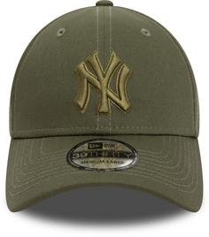 Rückansicht von New Era MLB Outline 39Thirty New York Yankees Cap olive-olve