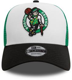 Rückansicht von New Era Boston Celtics Trucker Cap white-black-green
