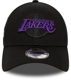 Rückansicht von New Era NBA Sidepatch 9forty Lakers Cap black-lilac