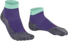 Rückansicht von Falke RU4 Short Laufsocken Damen amethyst