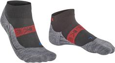 Rückansicht von Falke RU4 Endurance Laufsocken Herren black