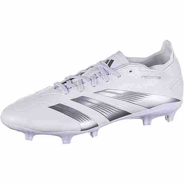 adidas PREDATOR LEAGUE L FG Fußballschuhe Herren ftwr white-silver met-ftwr white