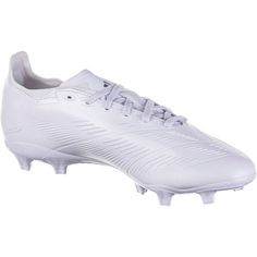 Rückansicht von adidas PREDATOR LEAGUE L FG Fußballschuhe Herren ftwr white-silver met-ftwr white