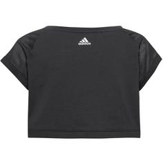 Rückansicht von adidas Croptop Kinder black-white