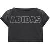 adidas Croptop M&auml;dchen - black-white