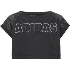 adidas Croptop Kinder black-white